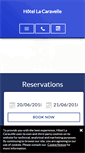 Mobile Screenshot of hotel-lacaravelle.com