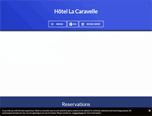 Tablet Screenshot of hotel-lacaravelle.com